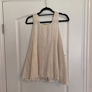 Rainbow speckled tank top